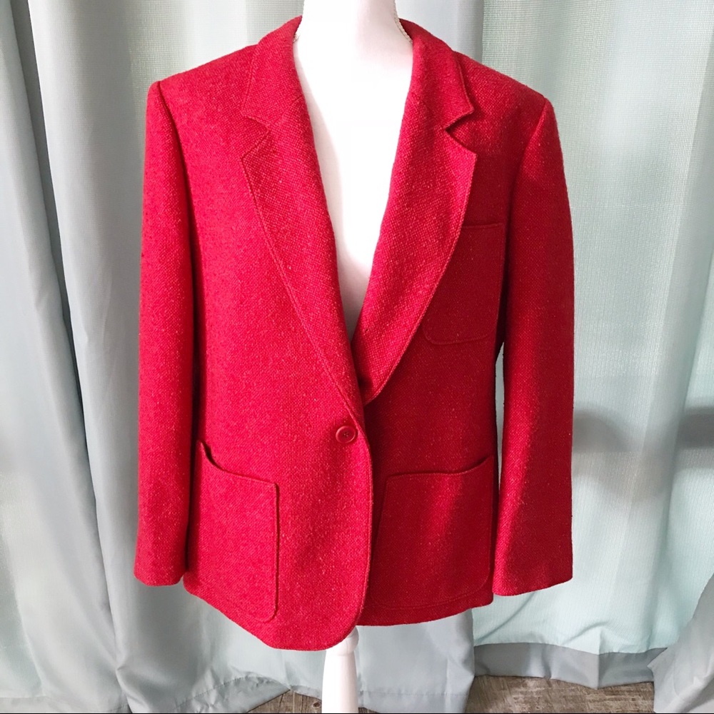 Vintage Pendleton Wool Lined Blazer Coat
